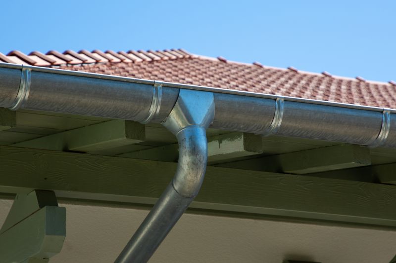 Gutter System on a Roof Edge